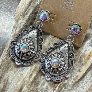 NEW Western Gem Rhinestone Southwest Dangle Earrings